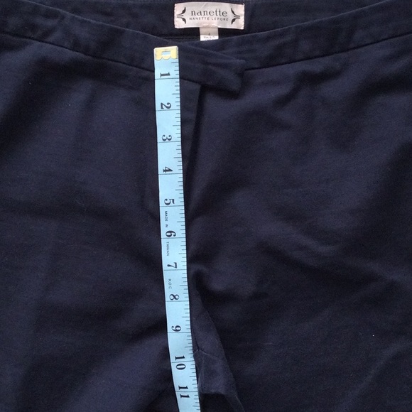 Nanette Lepore navy ankle pants. - Picture 5 of 9